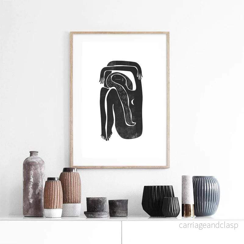 Minimalist Kvinnlig Väggkonst | Veska - Bild 2