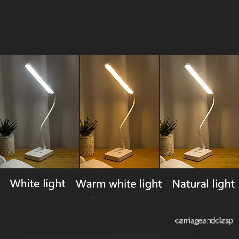 Veska | LED bordslampa | Ögonvänlig & dimbar | Touchkontroll | USB-laddningsfunktion & telefonhållare - Bild 2