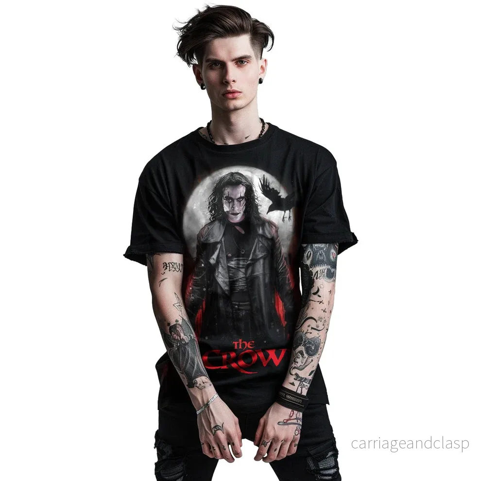 THE CROW - BLOOD MOON - Front Print T-Shirt Svart - Bild 2