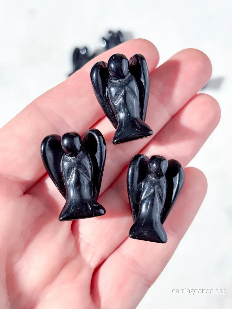 Svart obsidianängel - Bild 2