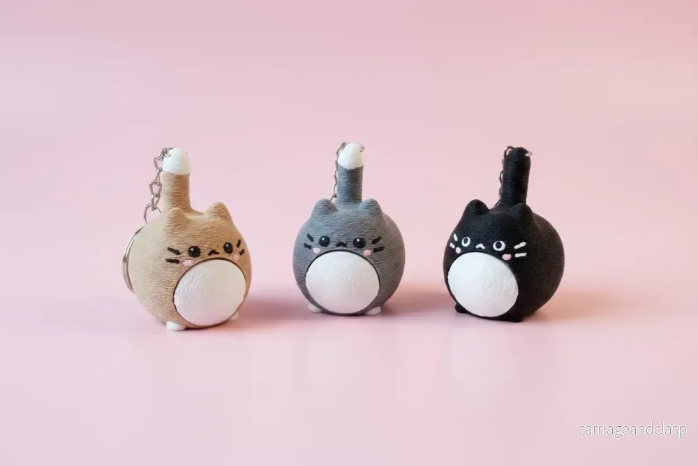 Nyckelring Katt Clicker (Chonky cat)