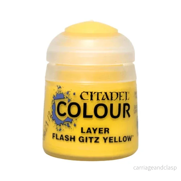 Warhammer: Citadel – Layer – Flash Gitz Yellow (12ml) Warhammer: Citadel – Layer – Flash Gitz Yellow (12ml)