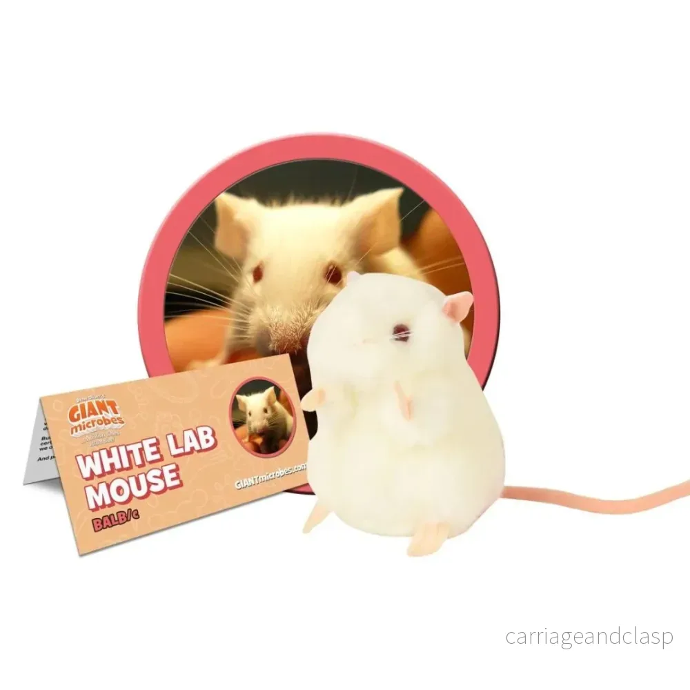 GIANTmicrobes - Vit Labbmus Plysch