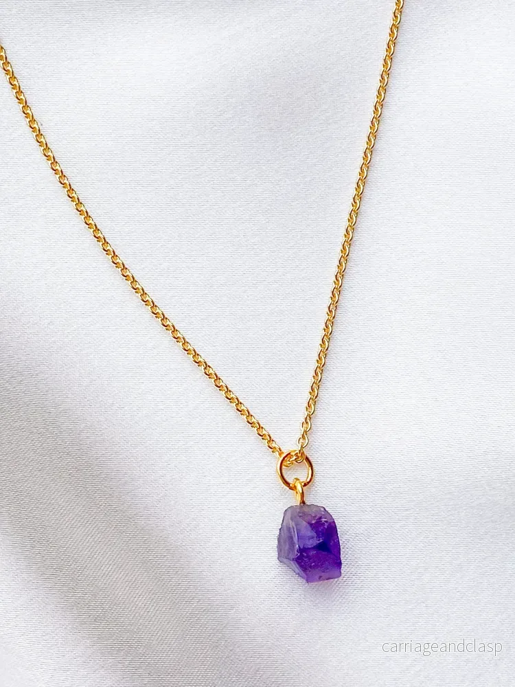 Akvamarin – Petite Heart – Guld