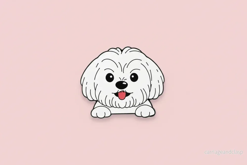 Pin – Vit hund Pin – Vit hund