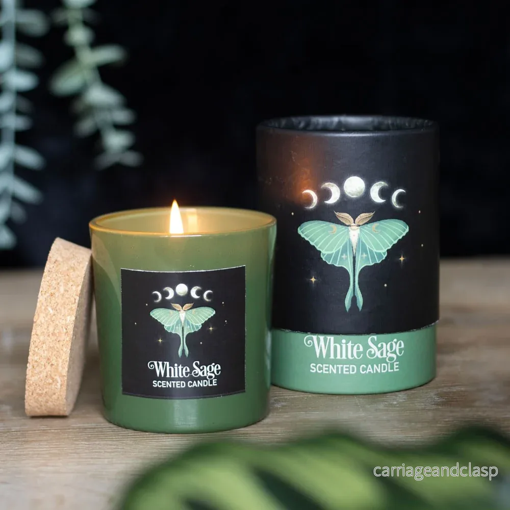 Månspinnare Ljus (vit salvia)