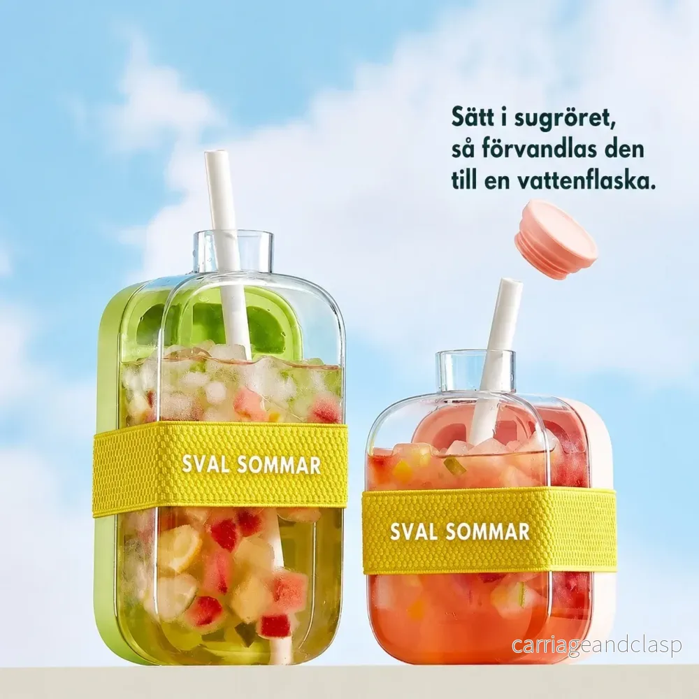 IceBottle™ – Vattenflaska med Inbyggd Isbitsform - Bild 3