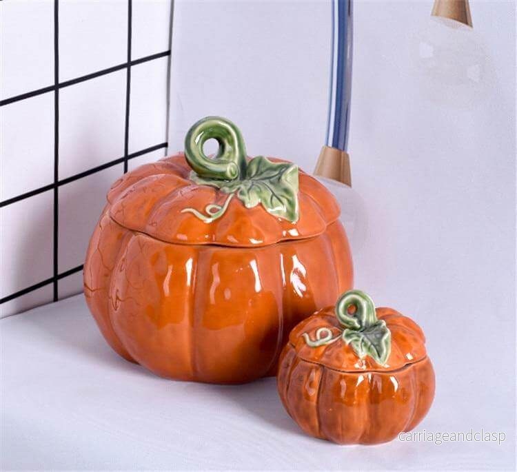 Pumpkin Keramisk Kök Mugg Skål | Veska - Bild 2