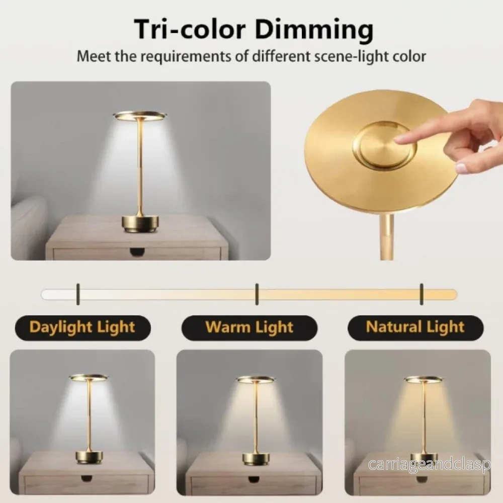 Veska | ClarityGlow Luxe Edition | Trådlös LED Bordslampa - Bild 3