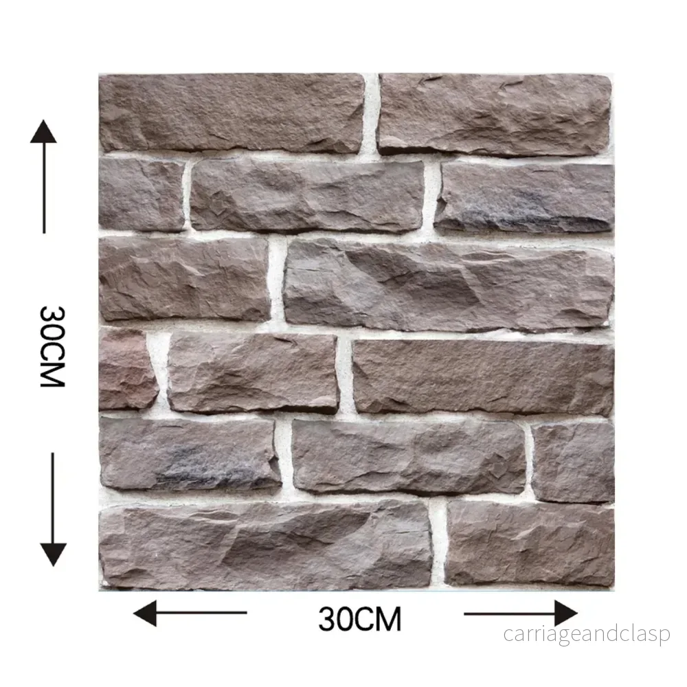 3D Vägg Tegelmönster Dekal | Veska 3D Vägg Tegelmönster Dekal | Veska