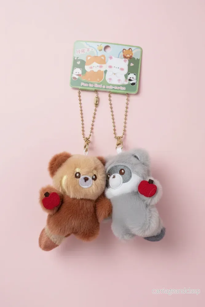 Magnetisk Nyckelring Kawaii – Röd panda och tvättbjörn med Magneter Magnetisk Nyckelring Kawaii – Röd panda och tvättbjörn med Magneter