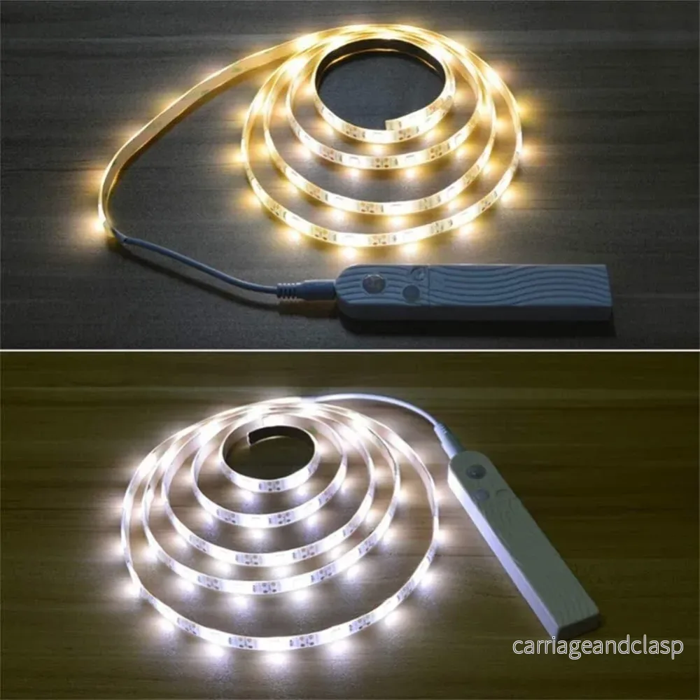 LED-ljusslang med fjärrkontroll 2 meter flexibel stripp för dekorativ belysning i skåp och hyllor | Veska - Bild 2