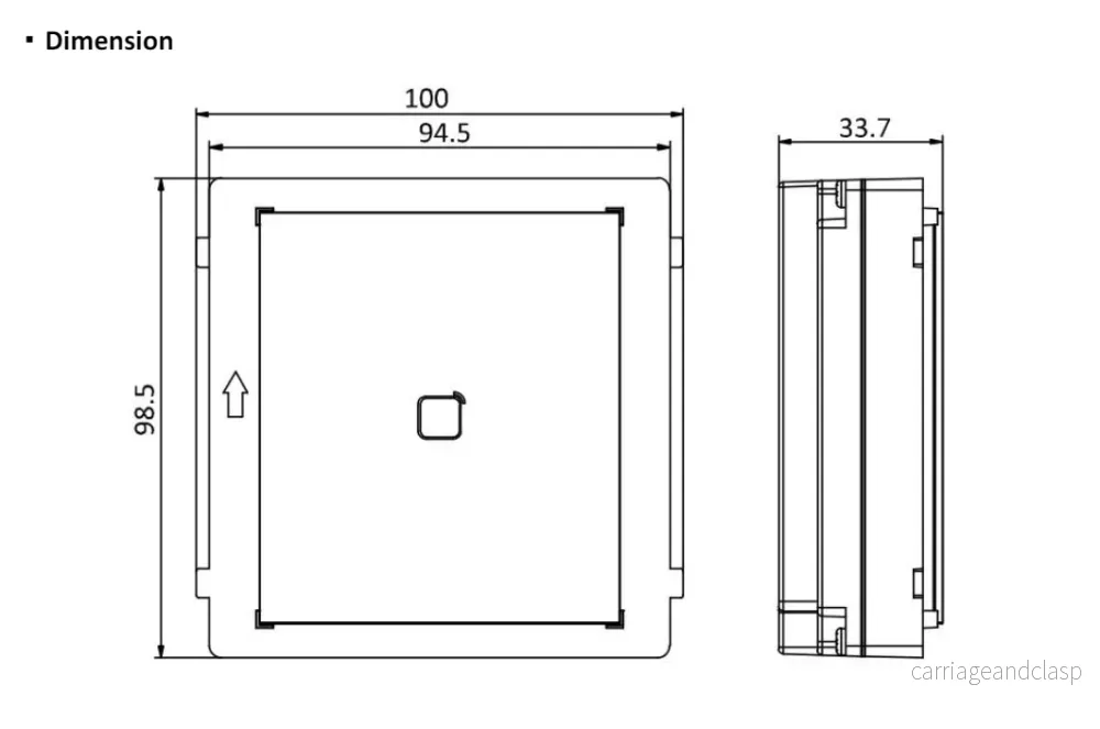 Hikvision DS-KD-E, Modul Intercom, Kortläsare EM - Bild 2
