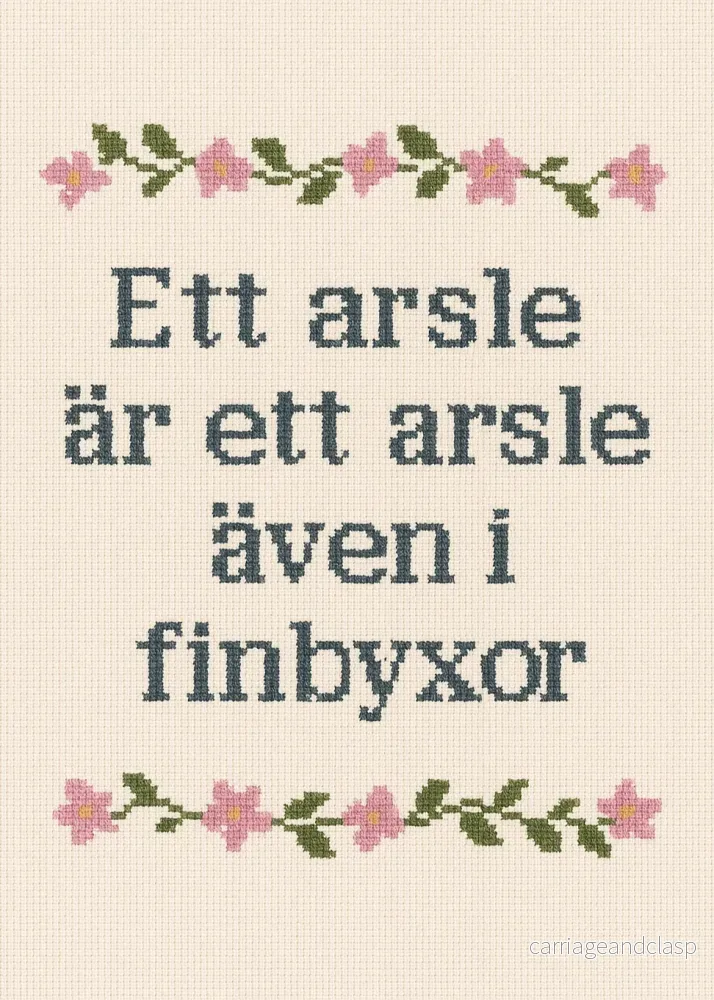 Ett arsle i finbyxor...