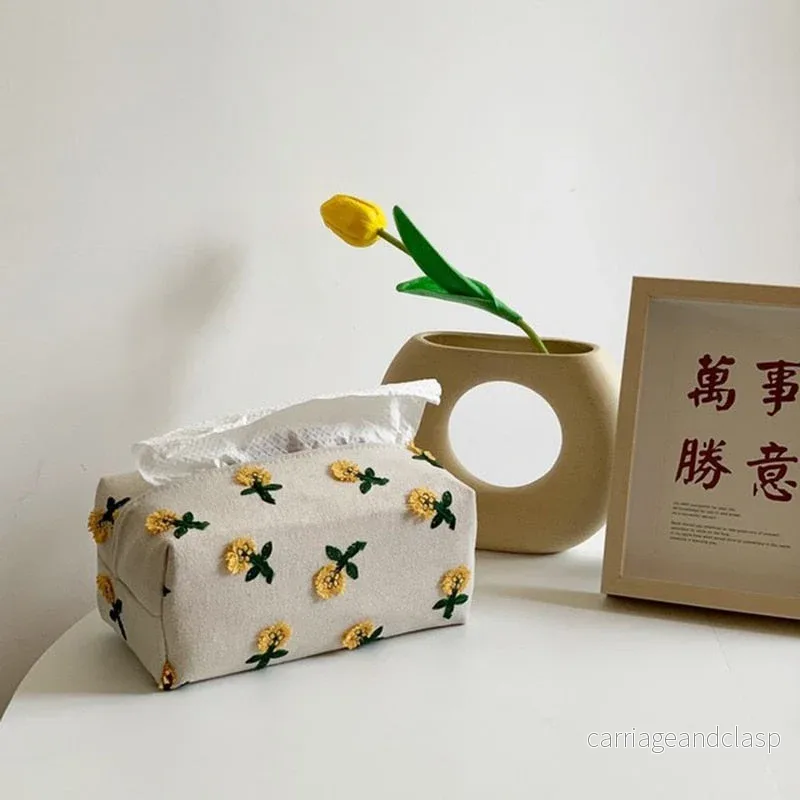 Japansk stil miljövänlig blomvävnadslåda | Veska - Bild 2