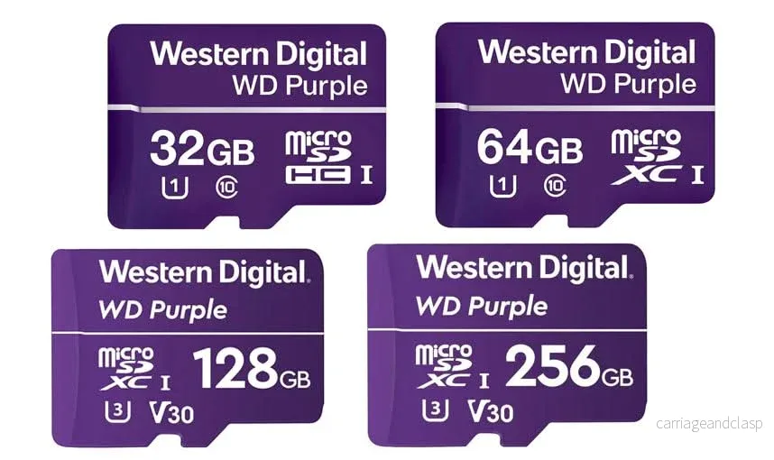Western Digital Purple MicroSD Videoövervakning