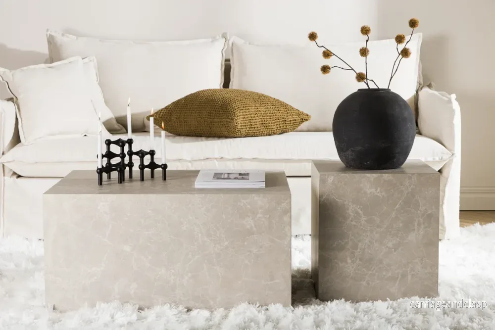 York Soffbord Beige 40x45x40