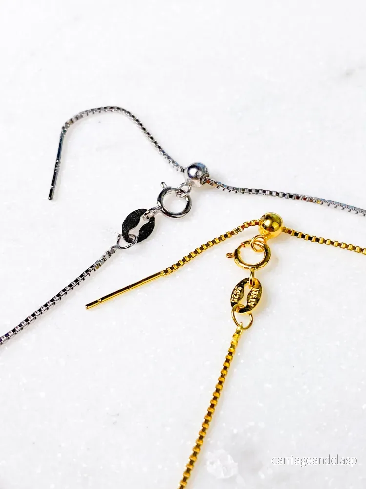 Akvamarin – Petite Heart – Guld