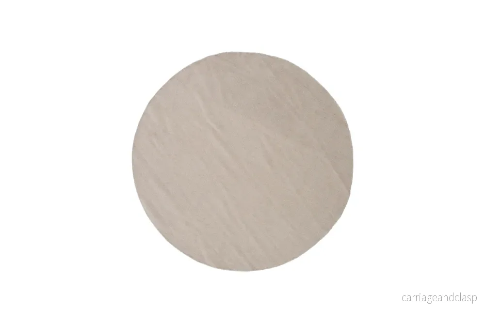 Jaipur Rund Matta Beige - Bild 2