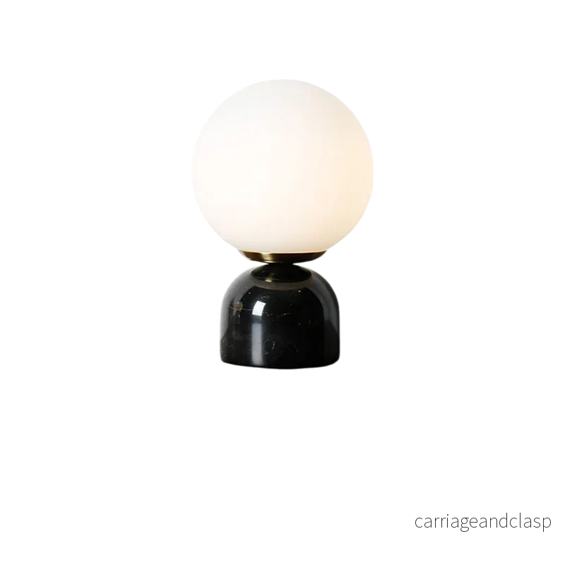 Marnor | Marmorbordslampa med Glasnyans – Skandinavisk Minimalistisk Design | Veska