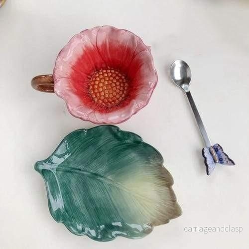 Lyxig Blomma Kopp | Veska