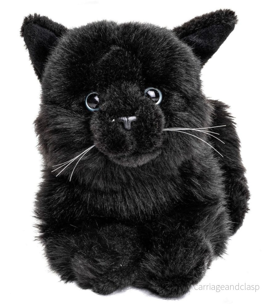Uni Toys - Katt Svart (Liggande) Gosedjur - Bild 2