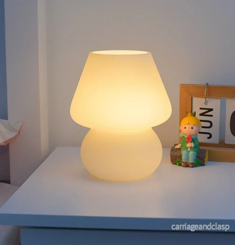 LED Skrivbordslampa i Svamppform gjord av Glas | Veska - Bild 3
