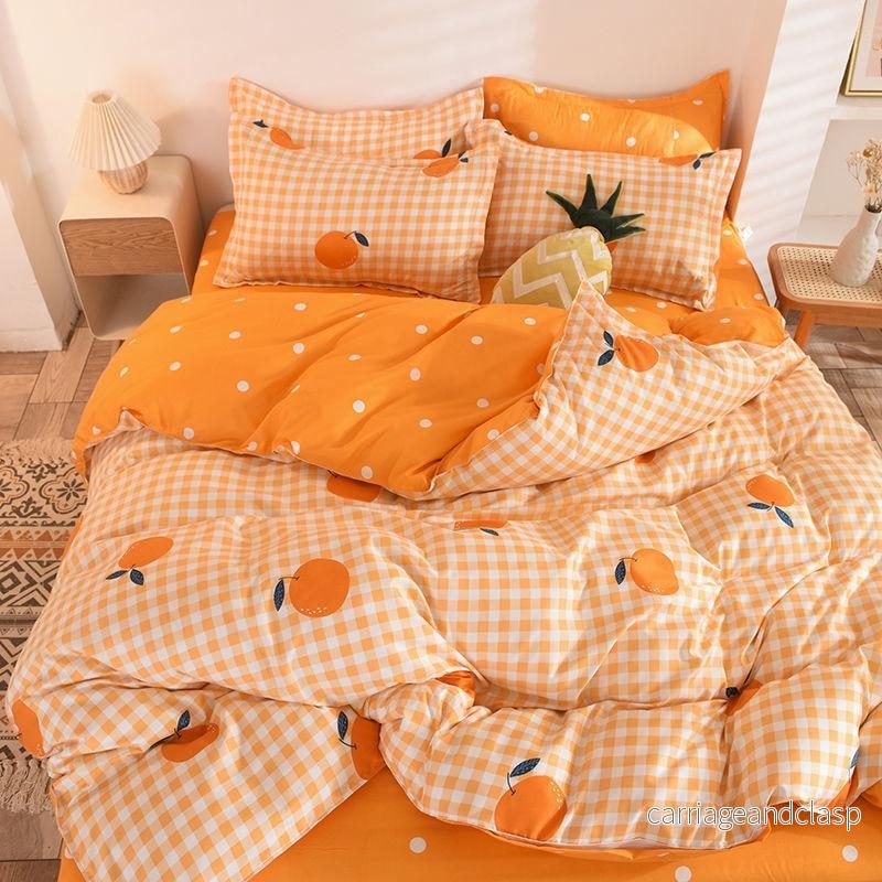 Fin Orange Duvet Set 4 delar | Veska Fin Orange Duvet Set 4 delar | Veska