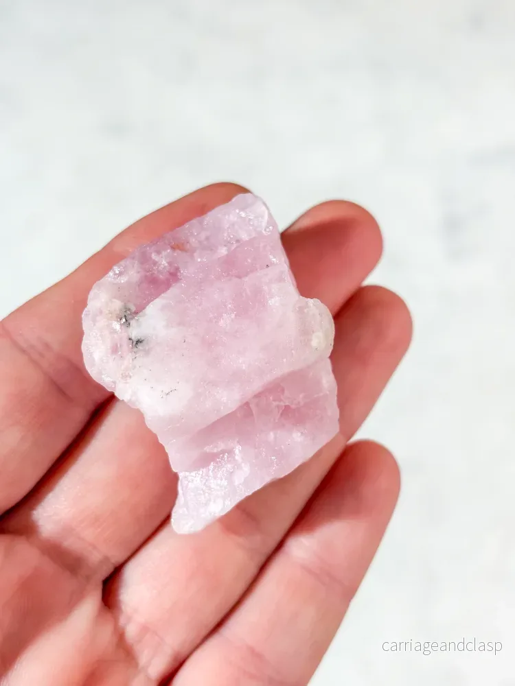 Rå rosa morganit (nr 1) - Bild 3