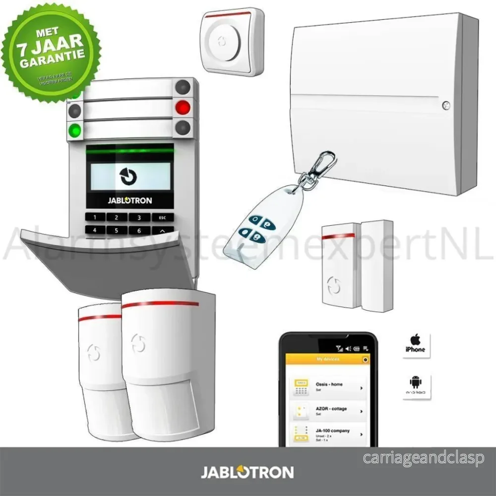 Jablotron JA103KR utan GSM-modul + LAN Trådlöst larmsystem KIT (B)