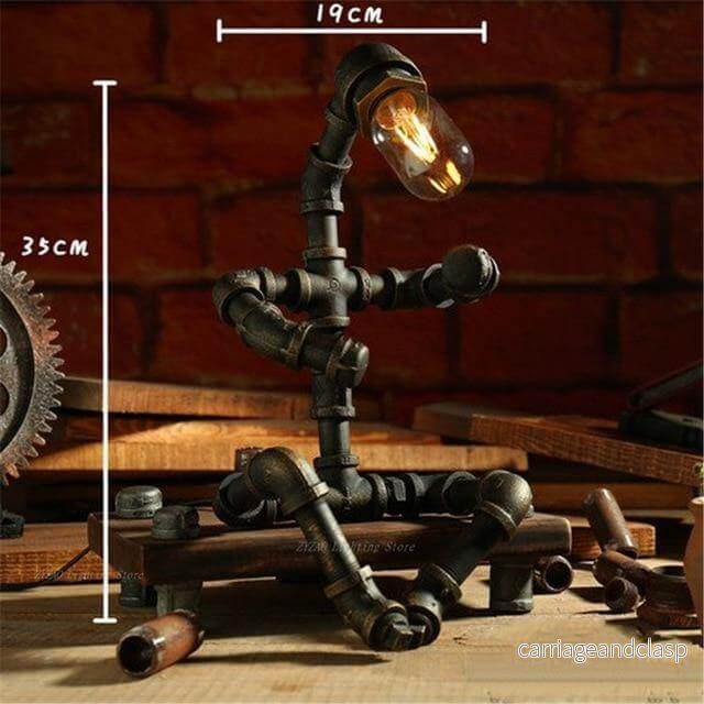 Kreativa Järn Vintage Robotlampor | Veska - Bild 3