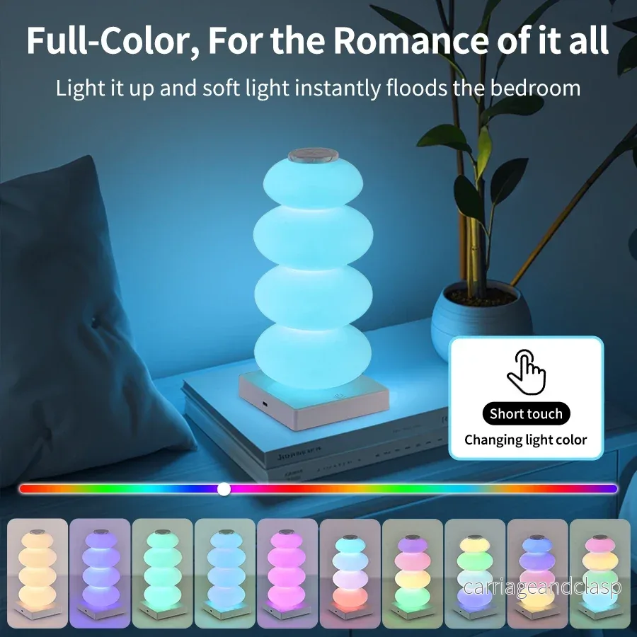 Veska | AuraGlow LED bordslampa | 16 RGB-färger och varmt vitt | Touch-dimring | USB-drift | 3W Veska | AuraGlow LED bordslampa | 16 RGB-färger och varmt vitt | Touch-dimring | USB-drift | 3W