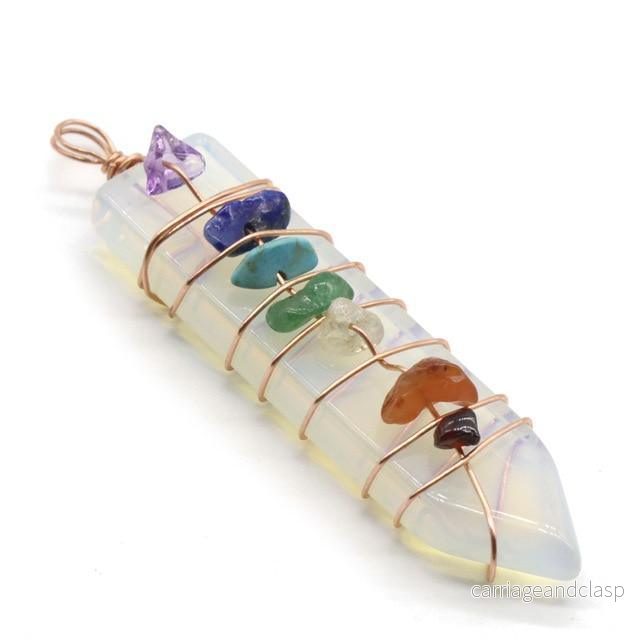 7 Chakra Svärdspets Hänge | Veska