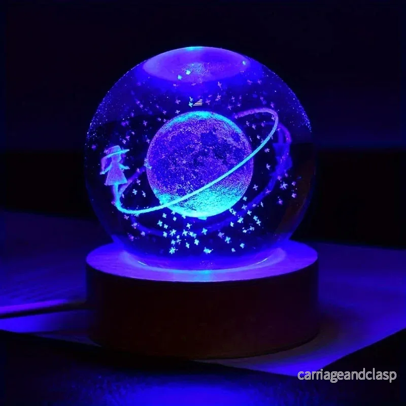 Drömmande Galaxy 3D Planeter Ljust Glas Sfär | Veska Drömmande Galaxy 3D Planeter Ljust Glas Sfär | Veska