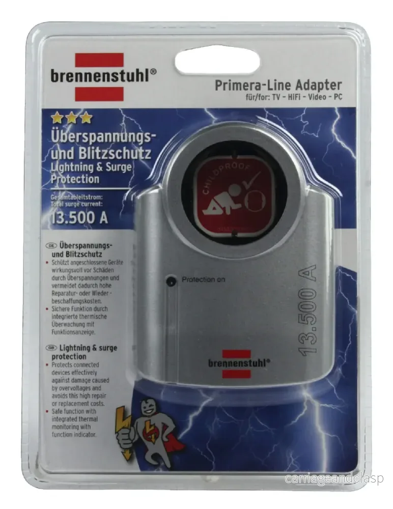 Valueline överspänningsskyddat uttag 1 väg - jordat - Bild 3