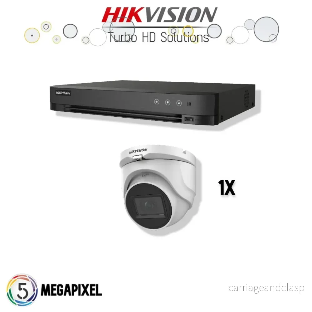 Hikvision Turbo HD Set | 1x Eyeball | 5 Megapixel | 5 Megapixel