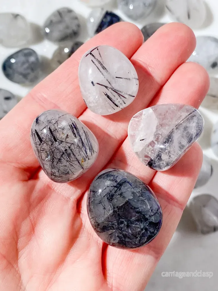 Turmalinkvarts polerad - Bild 2