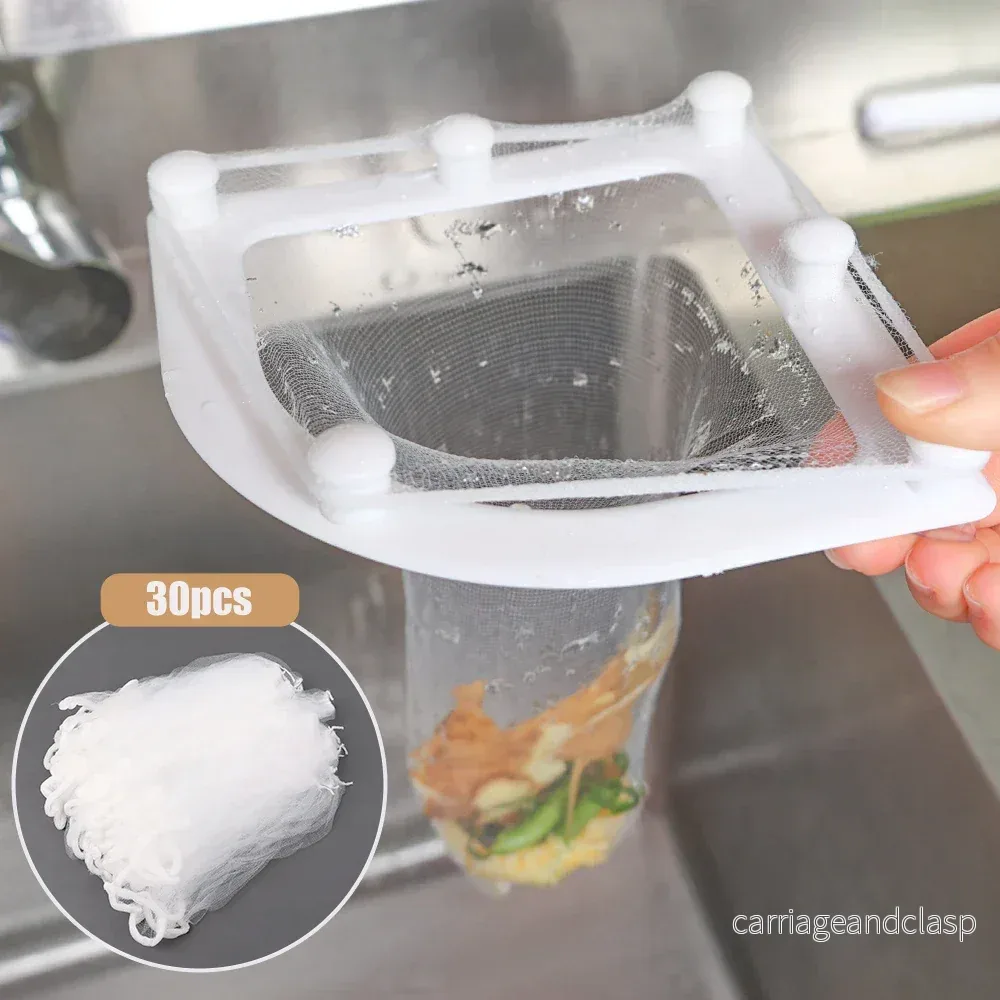 Royelux Triangel Sink Drain Filter - Anti-Clog Engångs Kök Filter | Veska - Bild 2