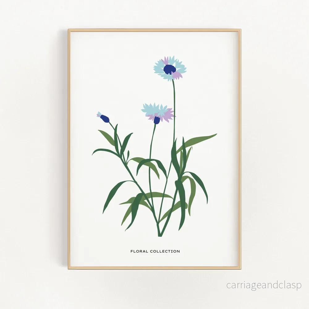 Floral Collection – Blå Blomma | Veska Floral Collection – Blå Blomma | Veska
