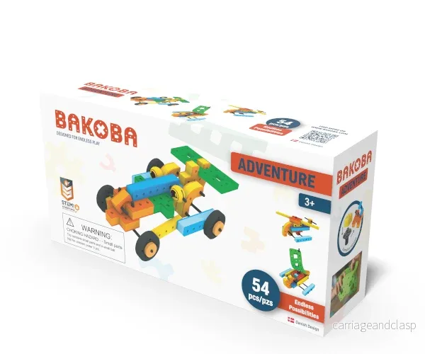 BAKOBA Adventurer – byggsats i mjukt skum (54 delar)