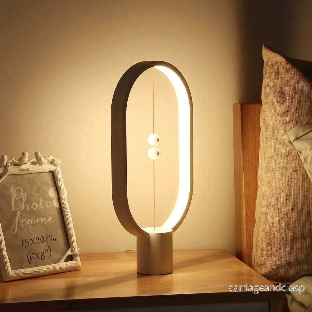Trä LED Bordslampa med Magnetisk Strömbrytare | Veska - Bild 2