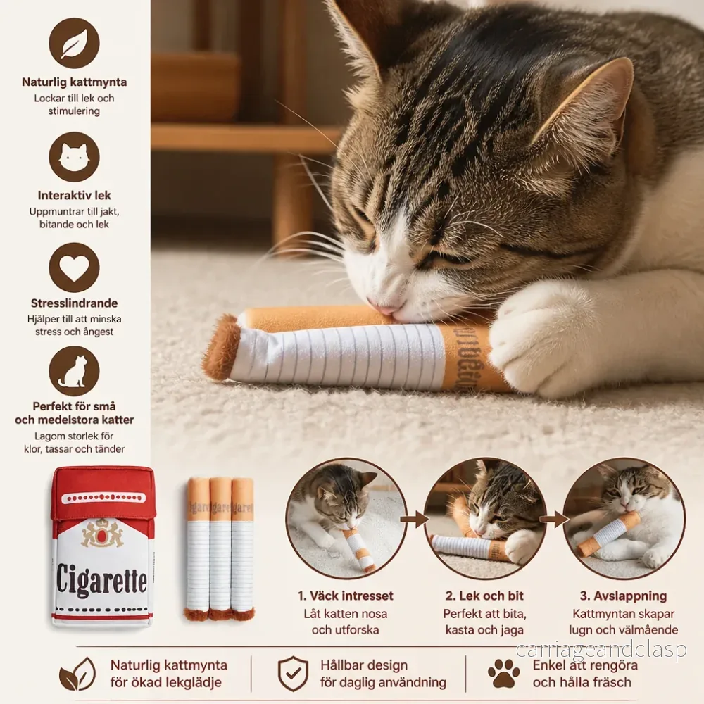 Kattmynta-Leksaksset i Form av Ett Cigarettpaket för Interaktiv Kattlek - Bild 3