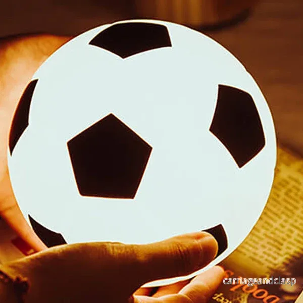 Kreativ Fotboll Silikon LED Nattlampa USB-laddnings Bordslampa | Veska Kreativ Fotboll Silikon LED Nattlampa USB-laddnings Bordslampa | Veska