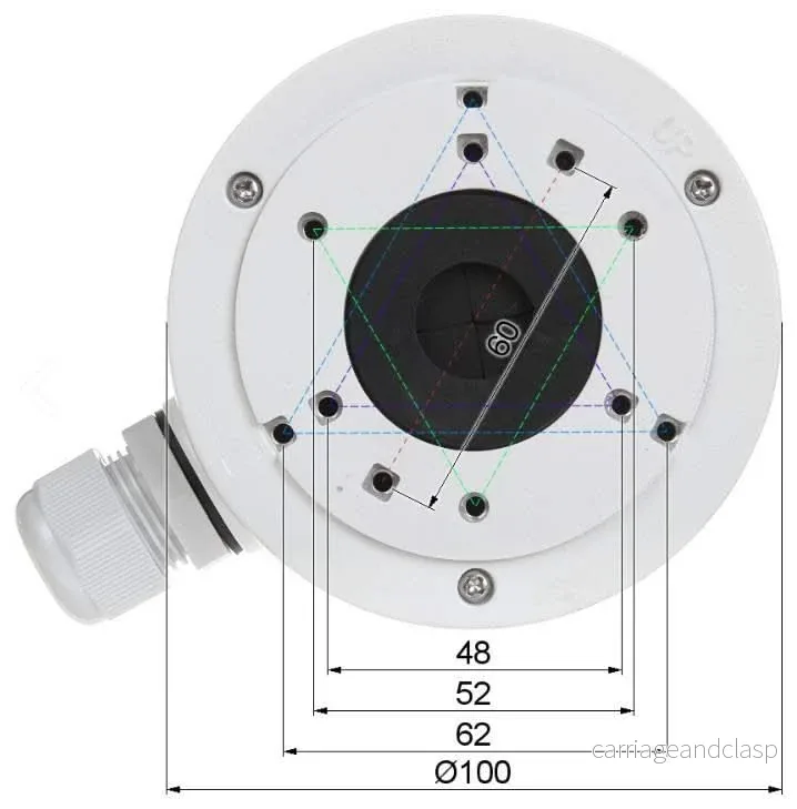 Hikvision DS-1280ZJ-XS monteringslåda - Bild 2