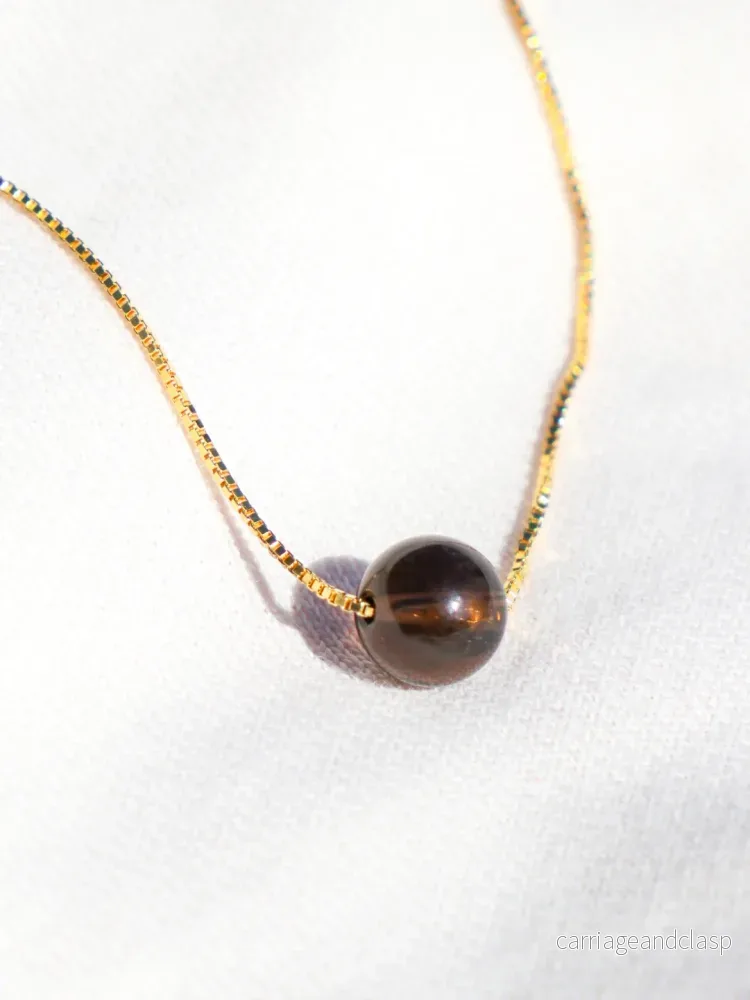 Akvamarin – Petite Heart – Guld