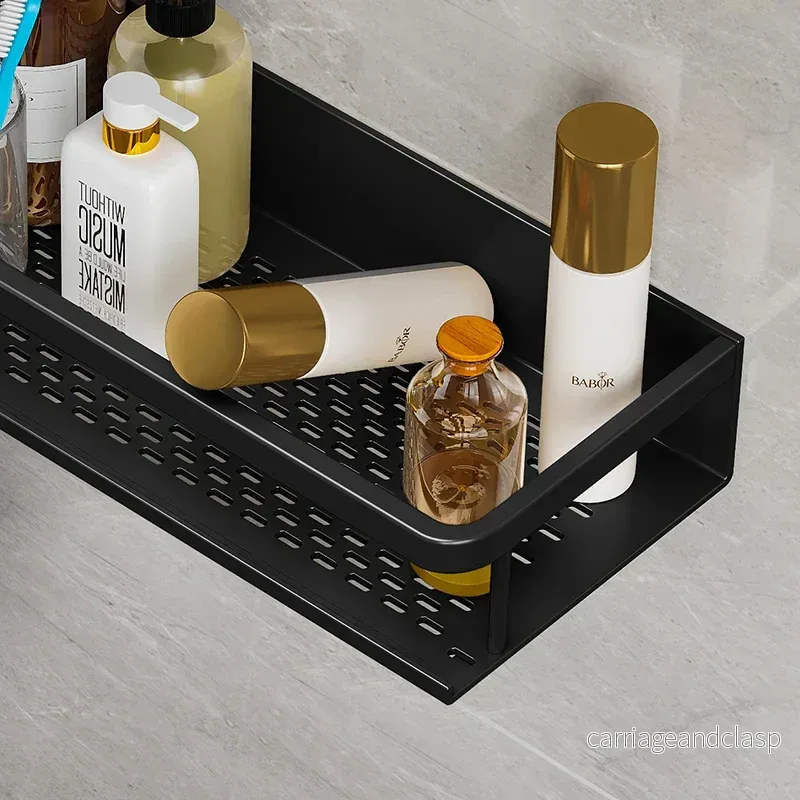 AquaForma Svart Duschhylla med Modernt och Platsbesparande Design | Veska - Bild 3