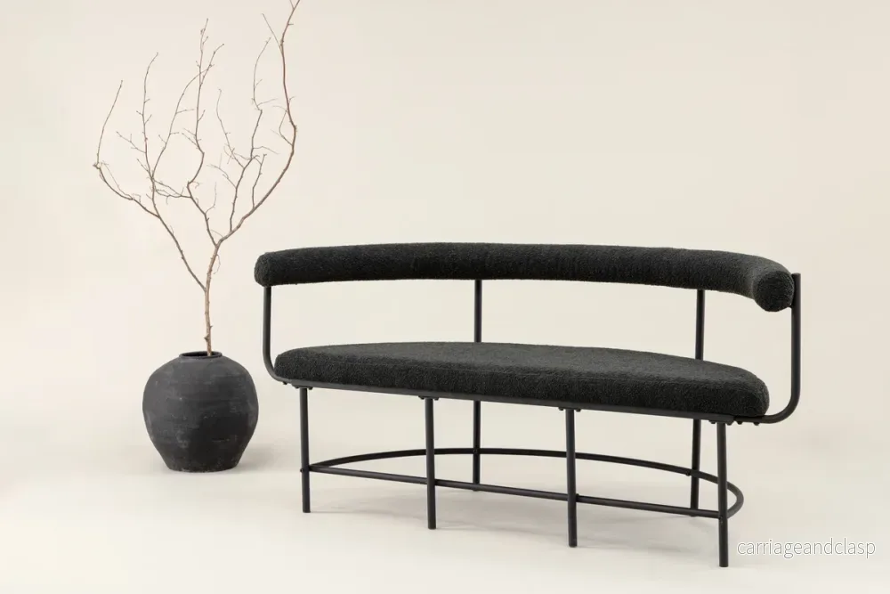 Stallhagen Kökssoffa 51 x 75 x 165 Svart