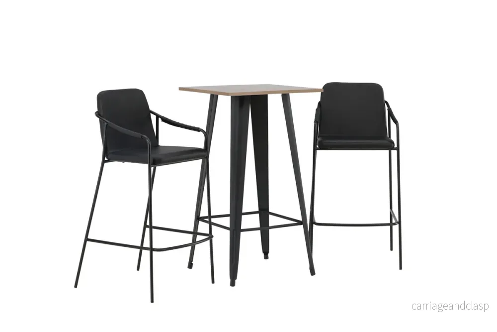 Tempe & Tvist Barbord + Barstolar Svart - Bild 3