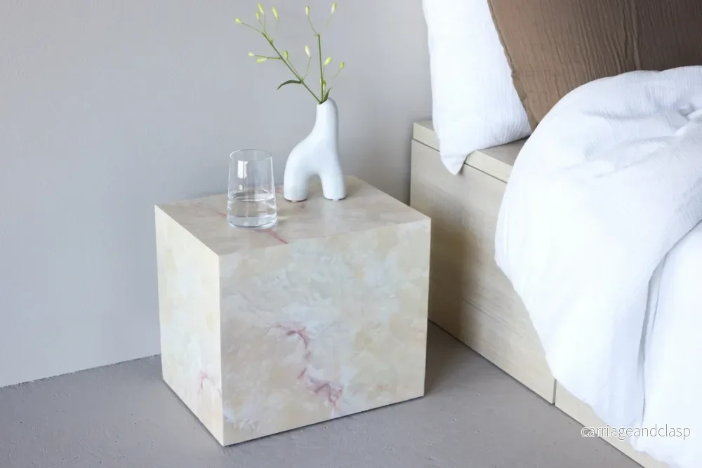 York Sidobord Beige 25x30x35