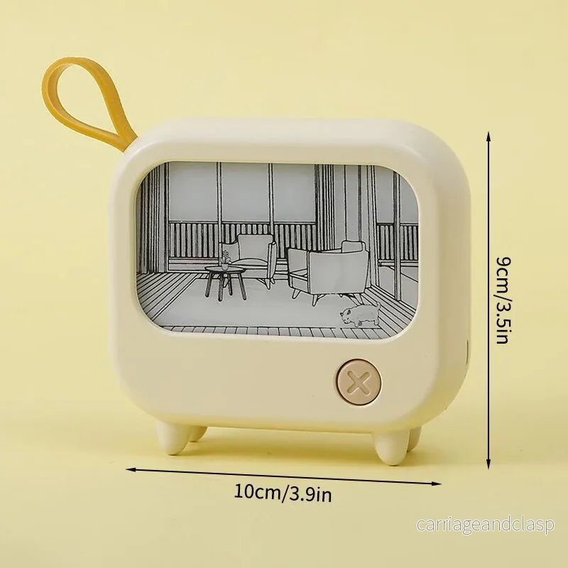 Mini Art TV Målning Dekor Nattlampa | Veska Mini Art TV Målning Dekor Nattlampa | Veska